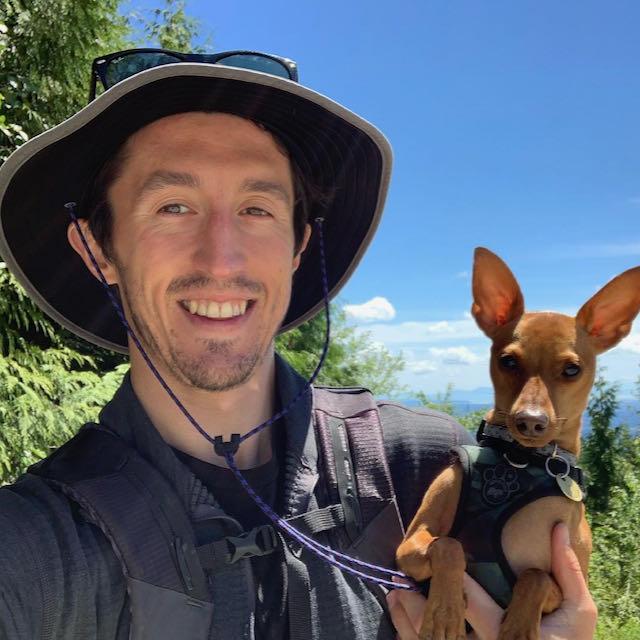 Sam & Roo on a hike in Vancouver